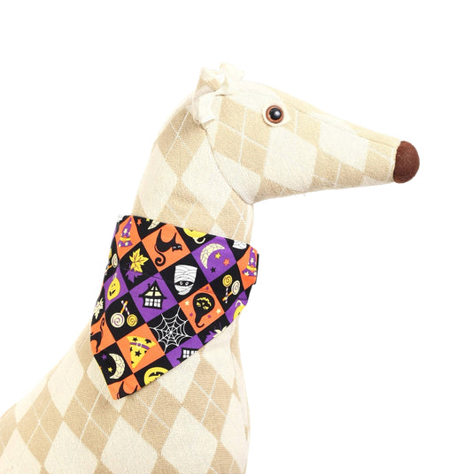 Spooky Squares Pet Scarf-0